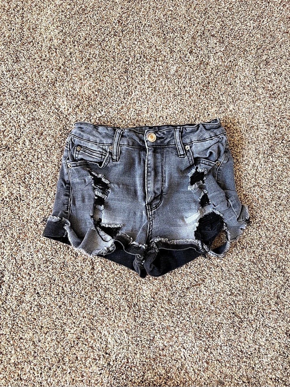 Rag & Bone Distressed Gray Jean Shorts Size 6